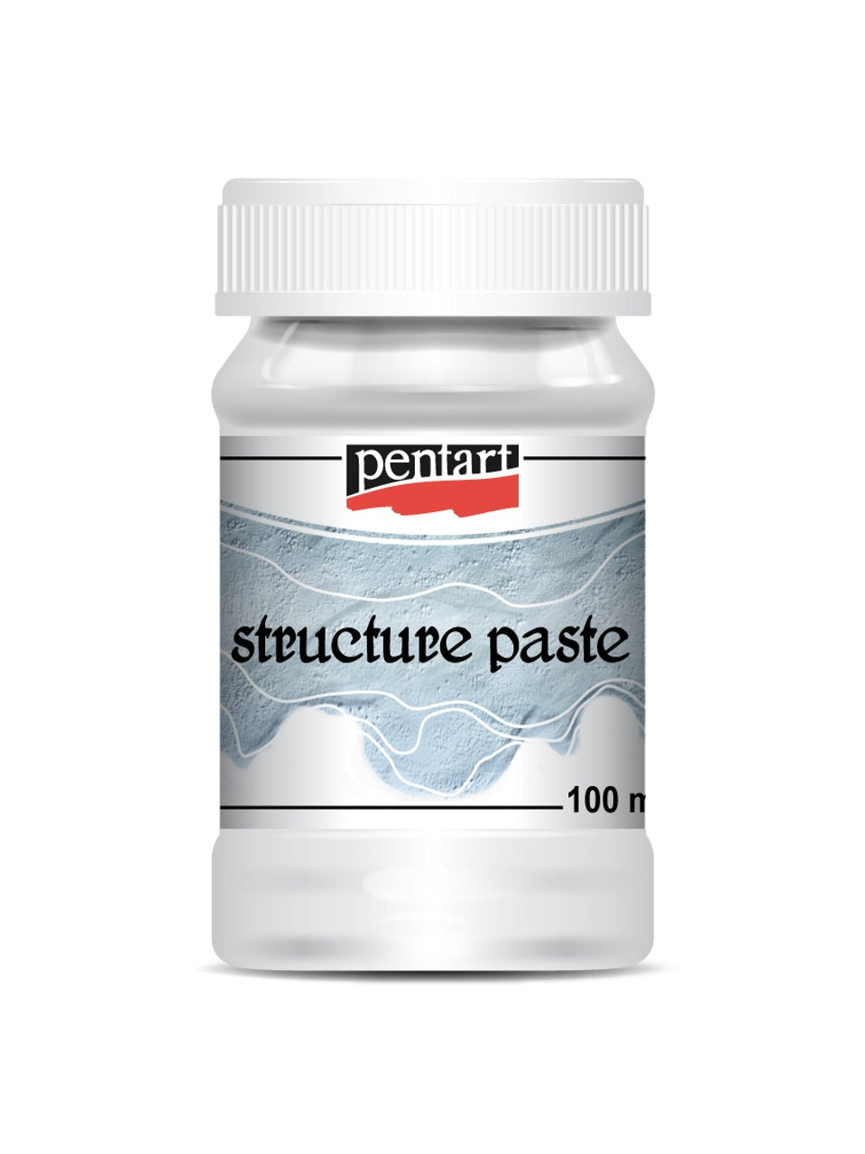 Pentart, Structure Paste 100 ml, White, 1011, Water based, fine-particles, Textured Surfaces
