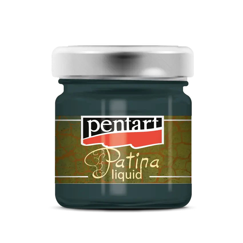 Pentart, Liquid Patina, Bitumen, 2472, 30 ml, Antiquing Liquid with Solvent for Aged Effect Pentart