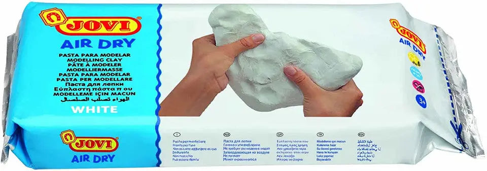 Jovi, Air Dry Clay, Soft Modeling Clay, White 2.2 lbs, Non-toxic, all natural Paint Couture!