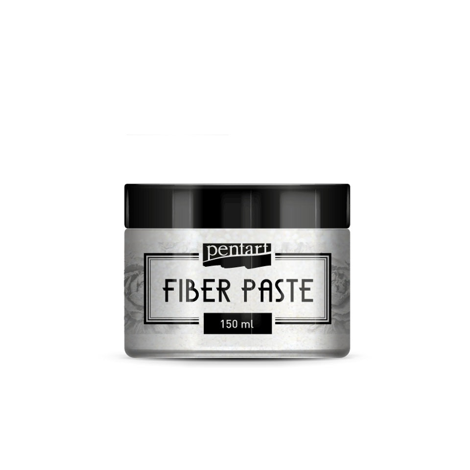 Pentart, Fiber Paste, 150 ml, White, 34348, Water based, fine-particles, Textured Surfaces, Particles, Dimensional Effect, Paintable