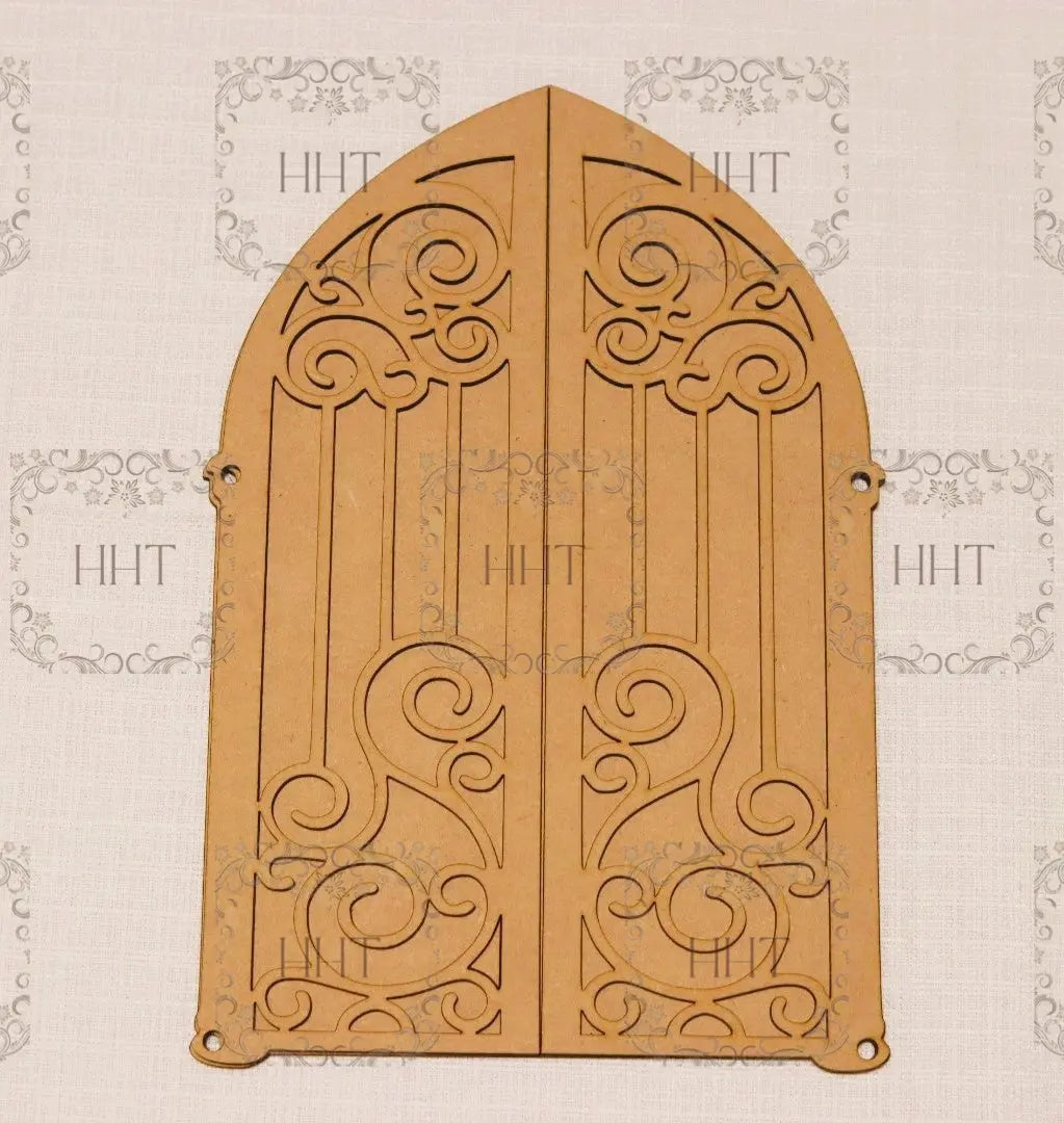Laser Cut, MDF, Vintage Style, 3 piece, Gate, Triptych, Table Top, Screen, Base, Blank, Plaque, Panel, Decoupage, Mixed Media, Crafts Handcrafted Holiday Traditions