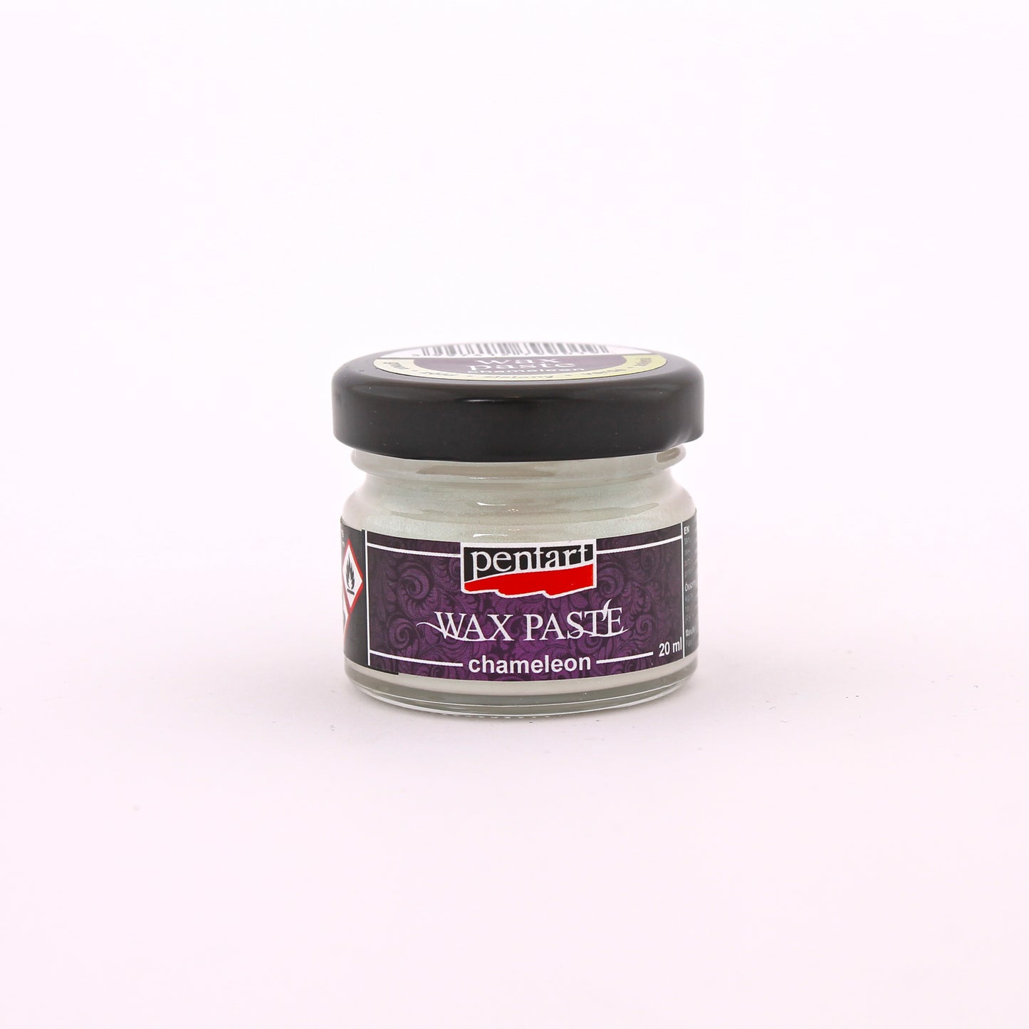 Pentart Wax Paste, Iridescent Metallic Finish, Chameleon Effect, 20 ml, Blue, White Gold, Violet, Green, Beeswax, Orange Oil