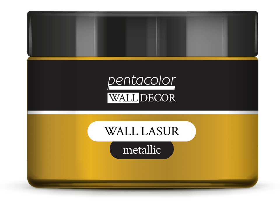 Pentart, Wall Lasur, Metallic, Antique, Gel, 150 ml, Patina Blue and Green, Blue-gold, Gold, Pearl Rose, Red Copper