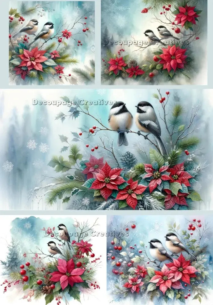 Handcrafted, laser cut MDF, Christmas Ornament, Birds, Vintage, Shabby Chis Style Handmade by Pamela