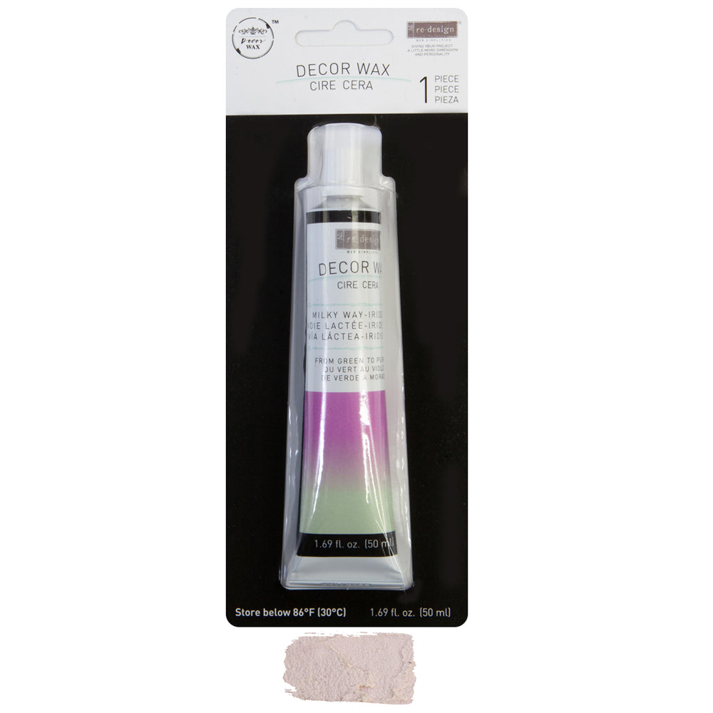 Re-Design with Prima, Decor, Furniture Wax Paste, Ursa Green, Galactic Halo, Milky Way Iridescent, Metallic, 50 ML tube,