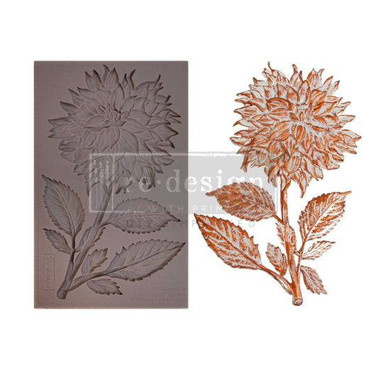 Re-Design with Prima, Limited Edition, Decor Moulds, Mold, Sweet Dahlia, Flowers, Floral, Collection, Silicone Mold, 5″X8″X8, Food Safe