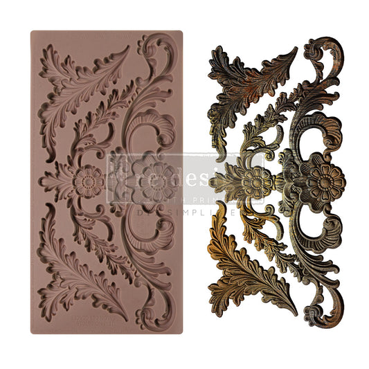 Re-Design with Prima, Decor Moulds, Salon Des Glaces,  1 pc, 5″x10″x8mm, Decorations, Silicone Mold, Food Safe, Craft Supplies
