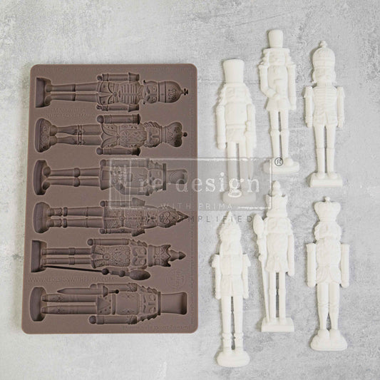 Re-Design with Prima, 2024 Release, Whimsical NUTCRACKER MAGIC, Ornaments, Decor Christmas Mould, Mold, 8.00 × 5.00 × 0.31 in, Food Safe