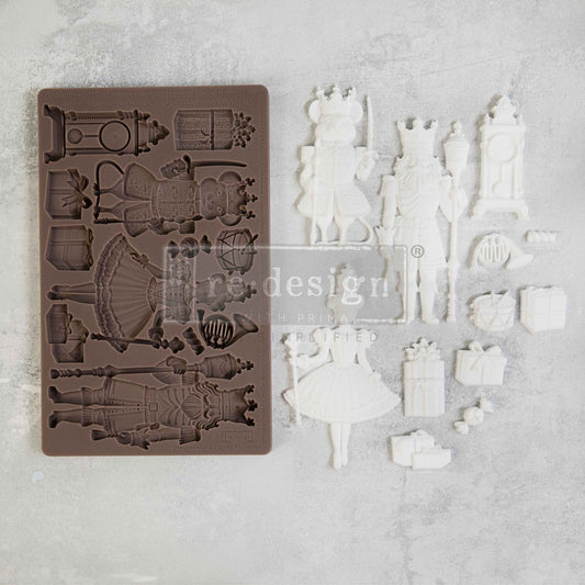 Re-Design with Prima, 2024 Release, NUTCRACKER Party, Ballet, Ornaments, Decor Christmas Mould, Mold, 8.00 × 5.00 × 0.31 in, Food Safe