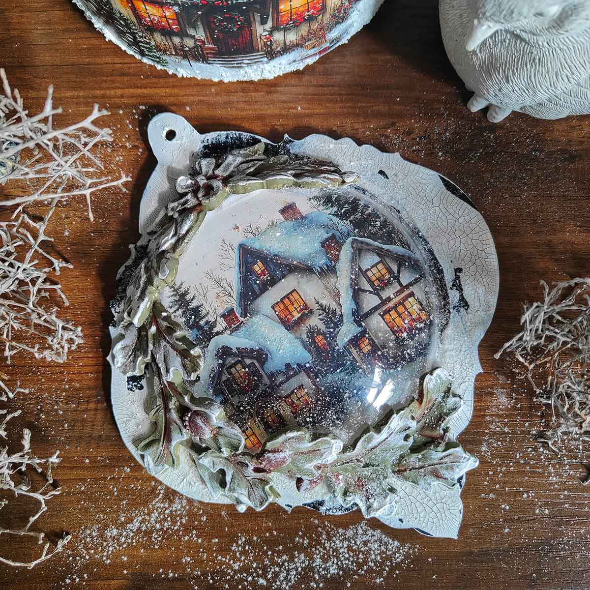 Re-Design with Prima, Middy Transfers, Christmas, Village of Wonder, Holiday Town, Rub on Transfers, 2025 Q3, 3 + 1 bonus sheets, 8.5″x11″ Re-Design with Prima