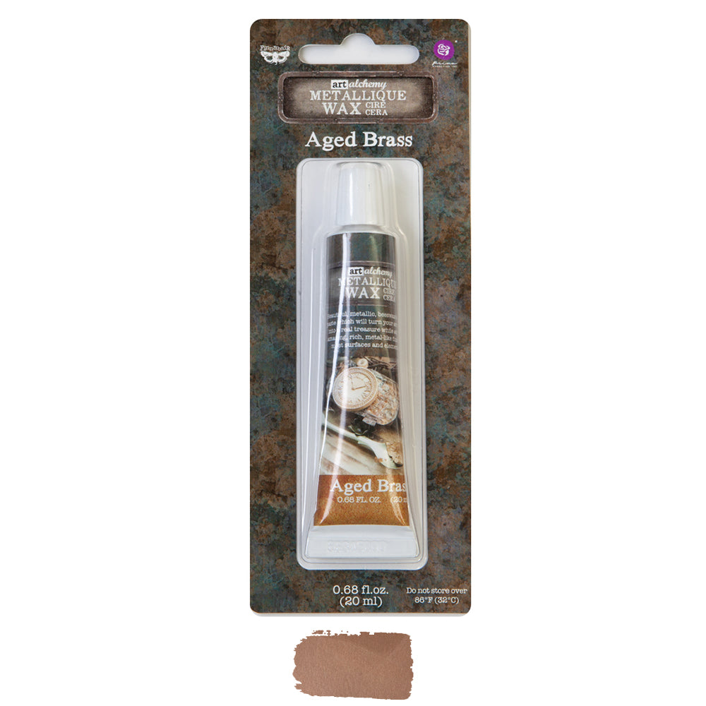 Re-Design with Prima, Decor, Art Alchemy, Metallique Wax Paste, Beeswax-based, Rose, Gold, White Gold, Copper, Silver, Iron, Brass, 20 ml