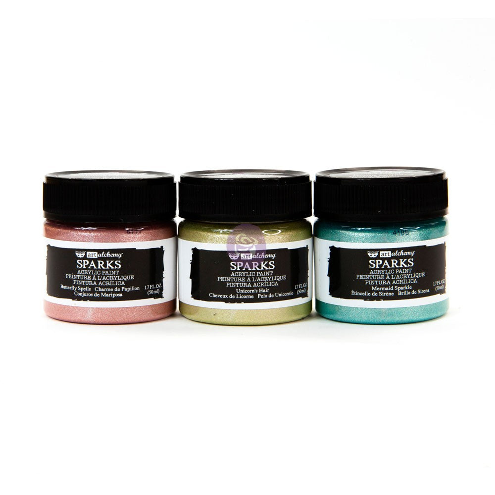 Re-Design Prima, Art Alchemy, High Glimmer, SPARKS Acrylic Paint