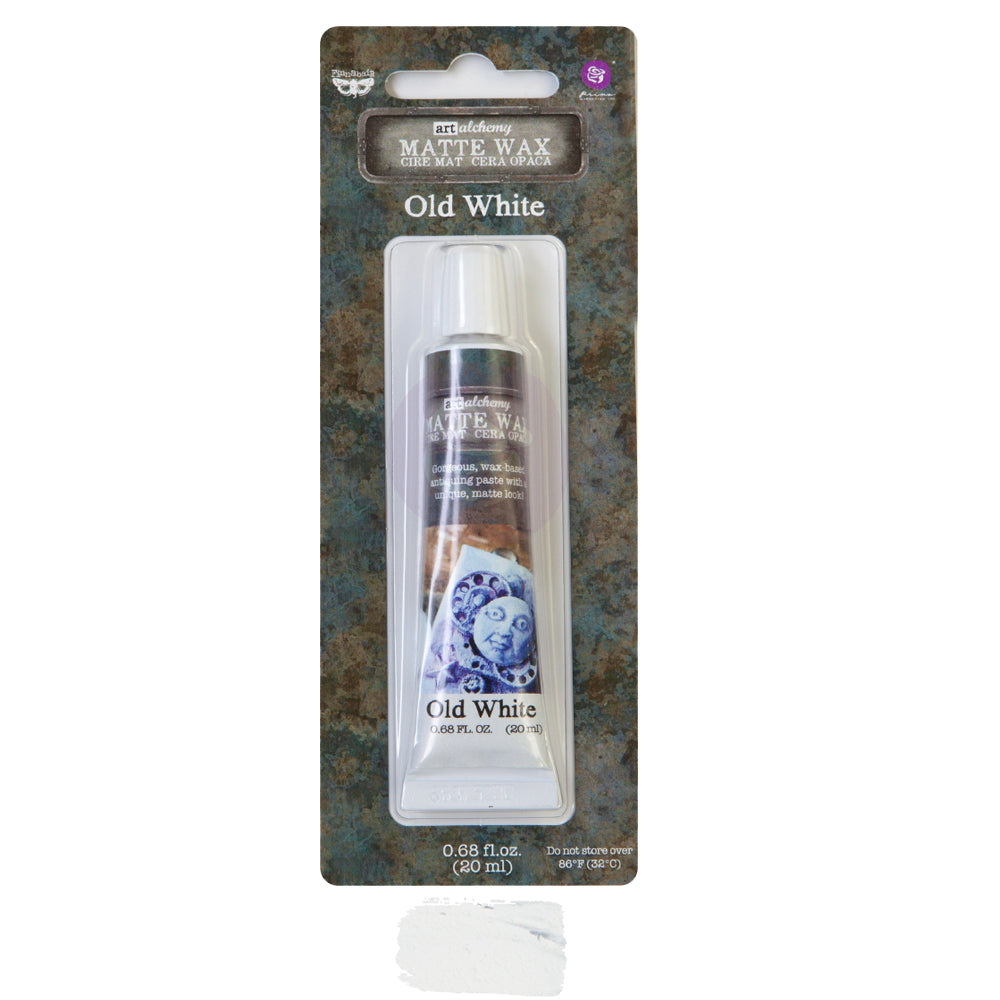 Re-Design with Prima, Art Alchemy, Wax Paste, Matte, Antiquing Wax, Charcoal Black, Sepia, Old White, Stained Wood, French Lavender, 20 ml