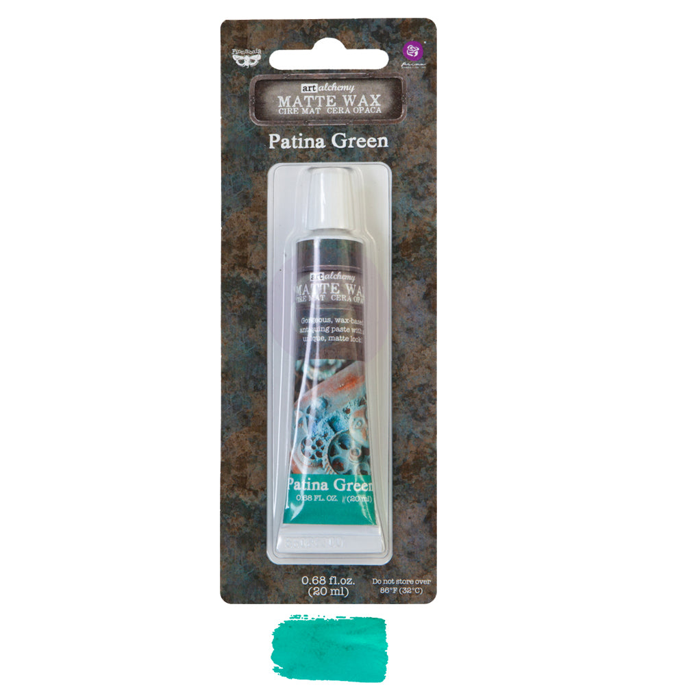 Re-Design with Prima, Finnabair, Wax Paste, Matte, Antiquing Furniture Wax, Patina, Blue, Green, 20 ml tube