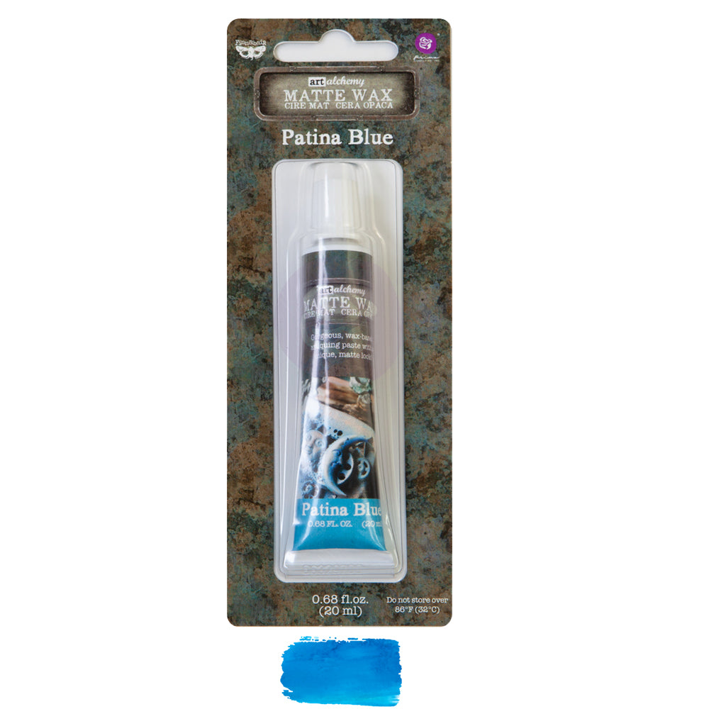 Re-Design with Prima, Finnabair, Wax Paste, Matte, Antiquing Furniture Wax, Patina, Blue, Green, 20 ml tube