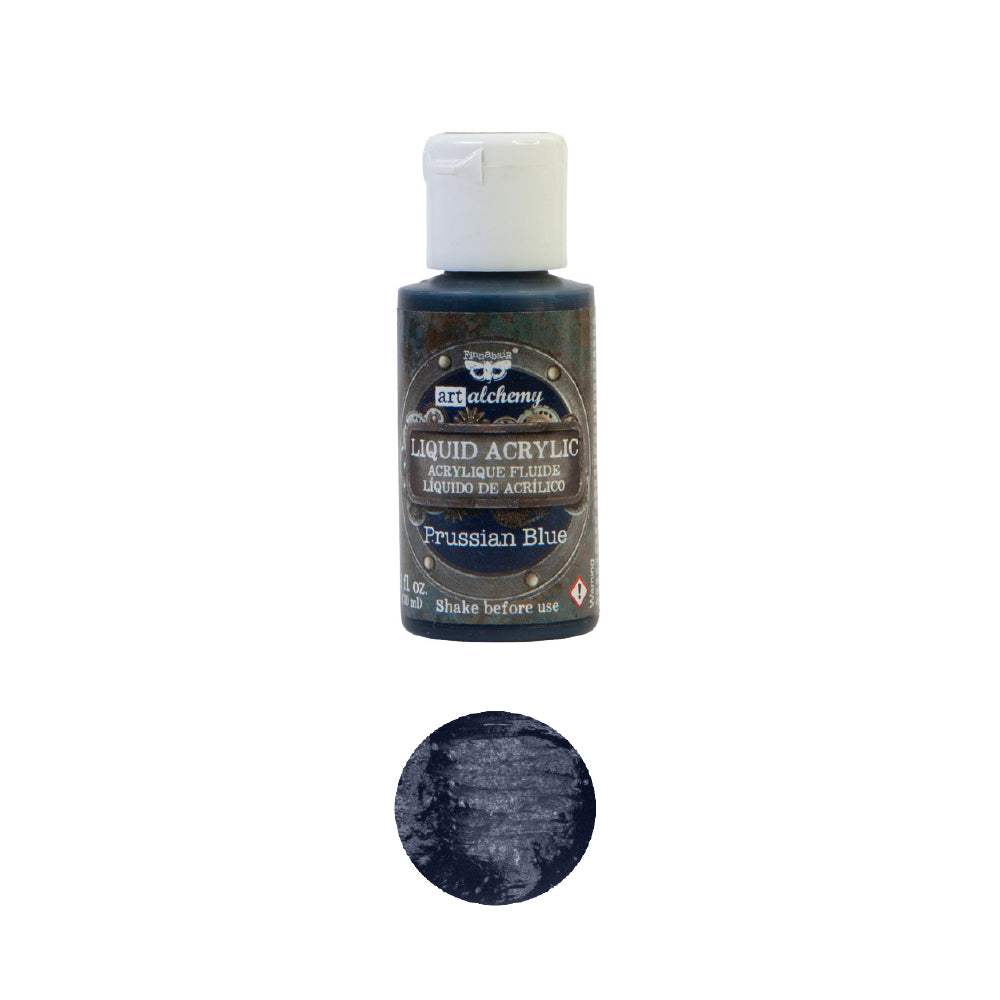 Finnabair Art Alchemy, Liquid Acrylic Paint, Coral, Vibrant, Colors, 30 ml