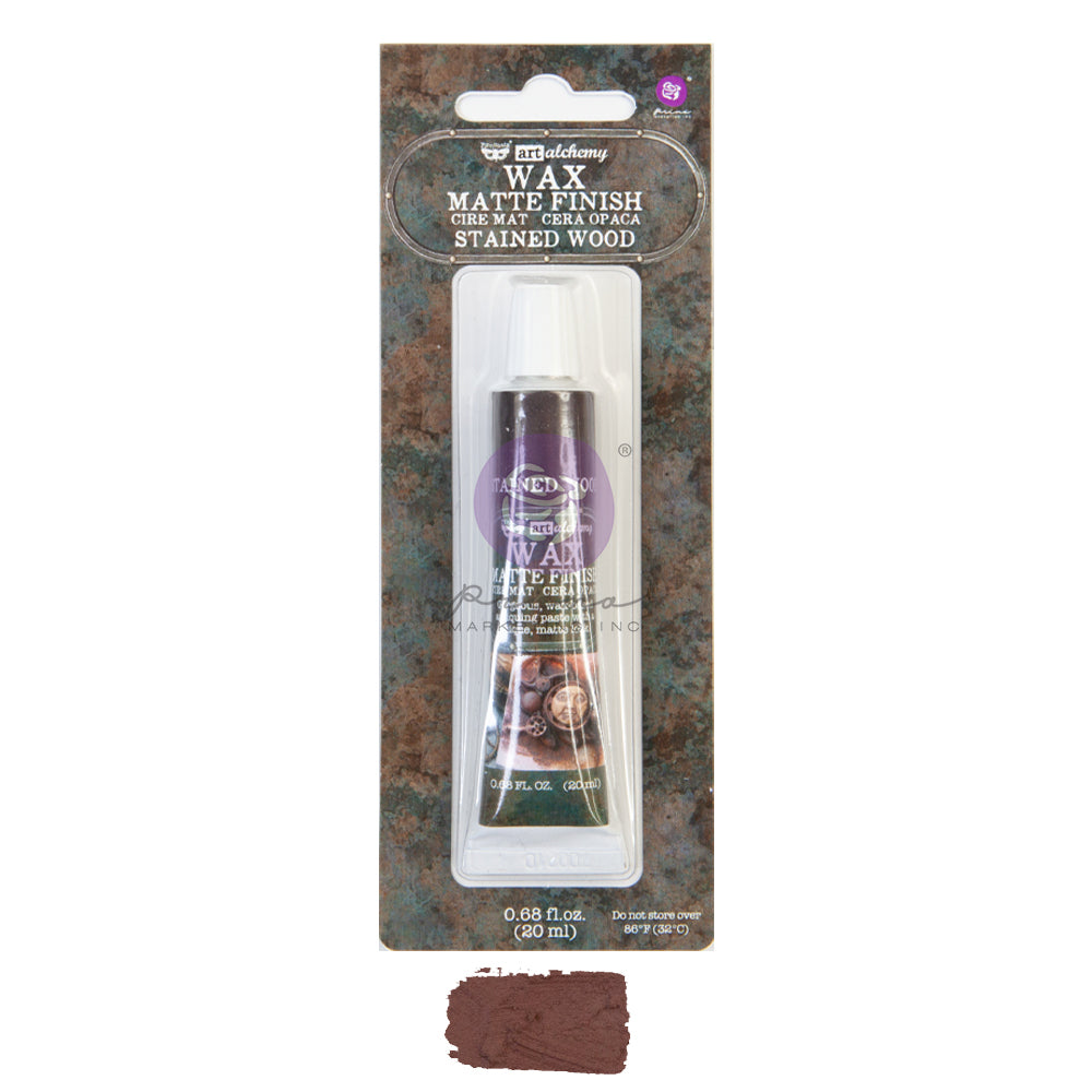 Re-Design with Prima, Art Alchemy, Wax Paste, Matte, Antiquing Wax, Charcoal Black, Sepia, Old White, Stained Wood, French Lavender, 20 ml