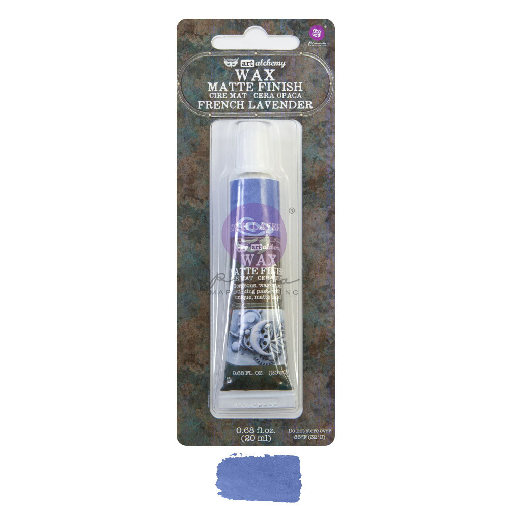 Re-Design with Prima, Art Alchemy, Wax Paste, Matte, Antiquing Wax, Charcoal Black, Sepia, Old White, Stained Wood, French Lavender, 20 ml