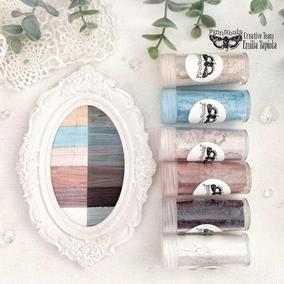 Re-Design, Prima, Finnabair, Art Ingredients, Mica Powder, Sets of 6, Vintage Roses, Pearl and Crystals, Winter Tales, Mixed Media