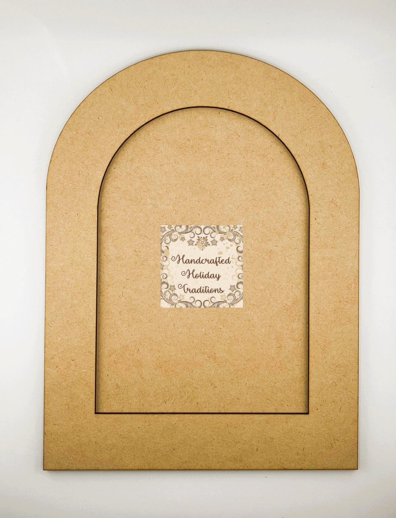 Laser Cut MDF, Framed, Arched, Arch, Panel, Plaque, Blank Base, Canvas for Decoupage, Mixed Media, 2 piece, Creative, Crafts