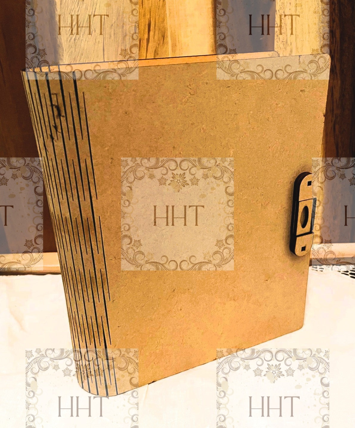 Laser Cut, MDF, Book, Box, Craft, Base, Blank, Canvas, Decoupage, Mixed Media, Paintable, Self-Assembly, Buildable, 7.25" x 8.25" x 2.25"
