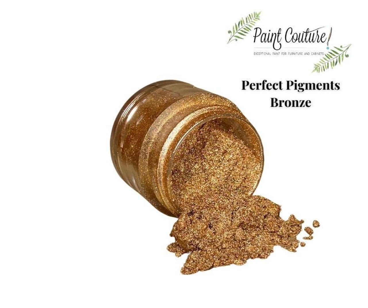 Paint Couture, Perfect Pigments, Fine Mica Powder, Non-toxic, Shimmery, Golds, Pinks, Silver, Red, Metallic, 1/4 oz, 7.5 g