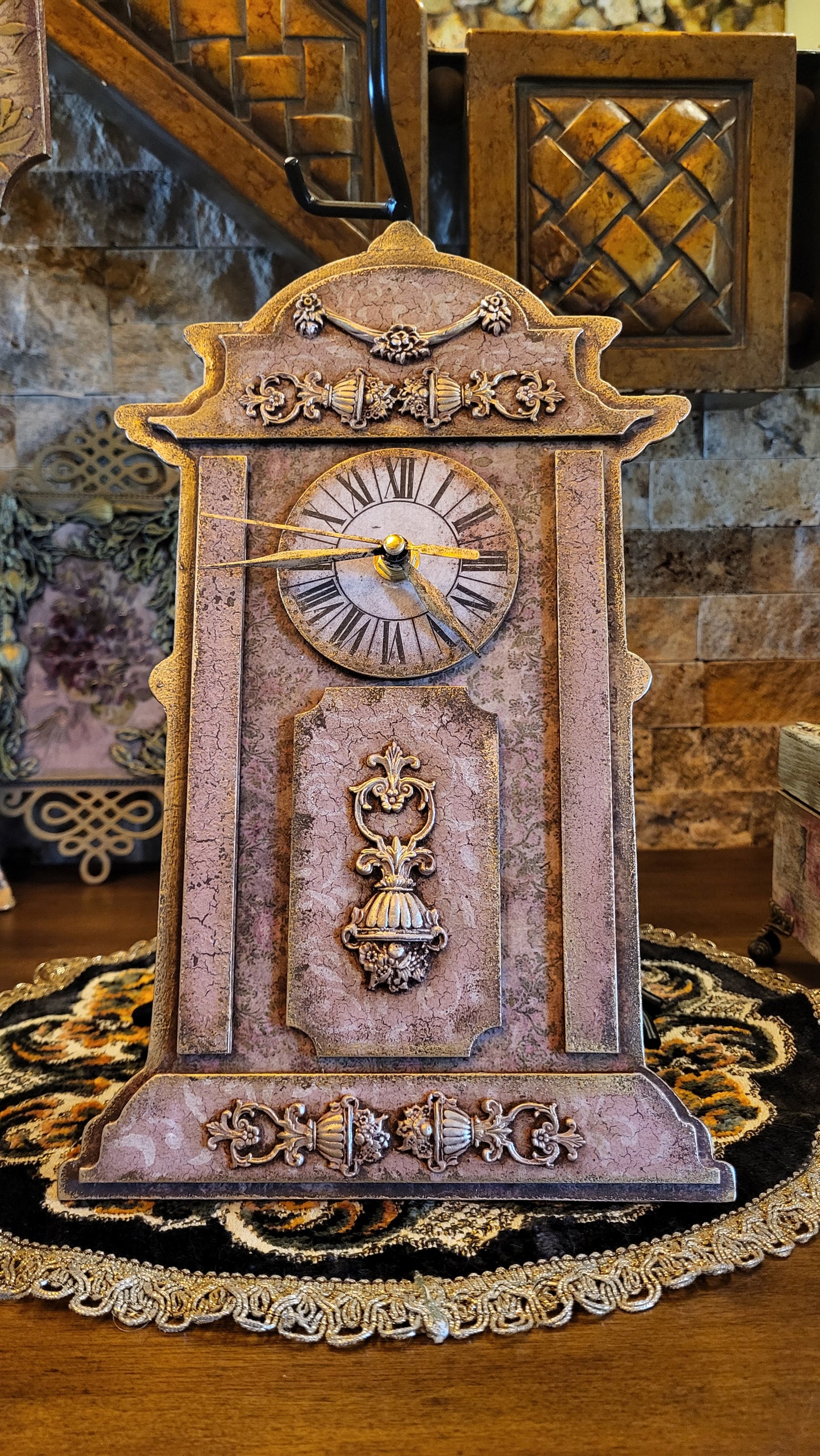 Laser Cut, MDF, Grand Father Clock, Base, Blank, 7 pc, Decoupage, Crafts, Mixed Media, 12"h x 7"w