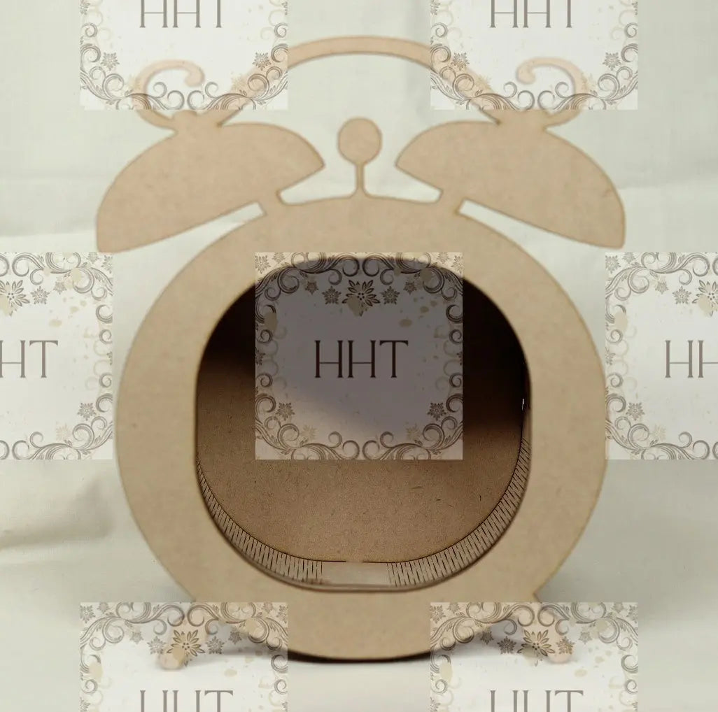 Laser Cut, MDF, Buildable, Clock, Shadow Box, Display, Blank, Base, Decoupage, Mixed Media, Crafts, 6 1/4"w x 8"h, Altered Art Kit Handcrafted Holiday Traditions