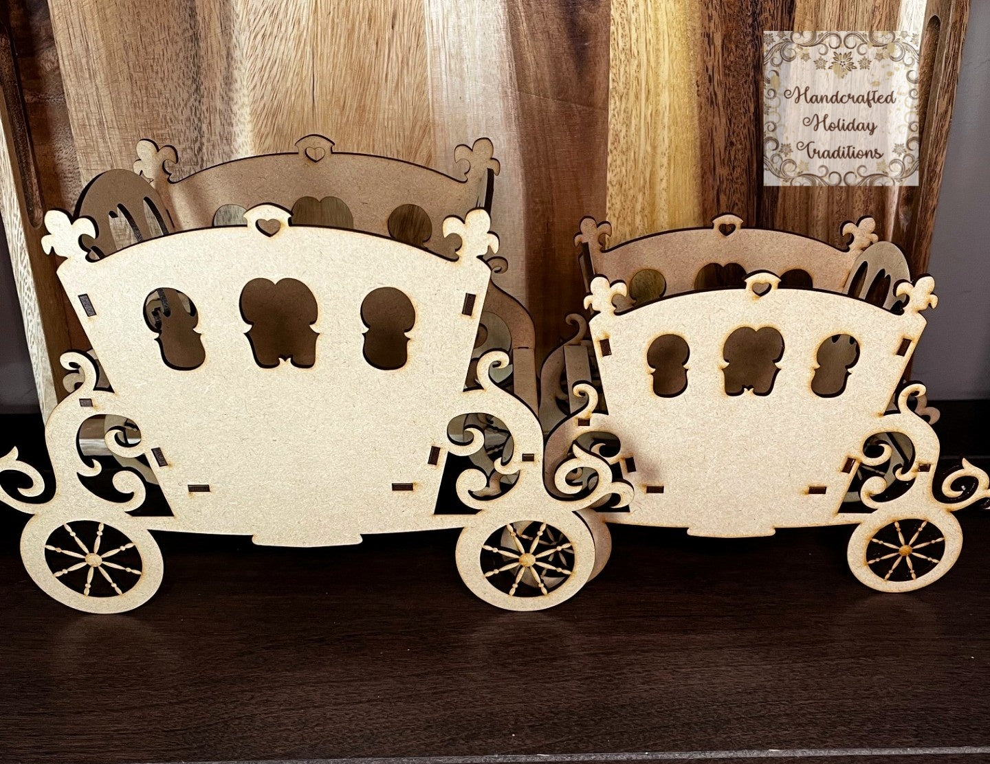 Laser Cut, MDF, Buildable, Chariot, Carriage, Unicorn, Kit, IOD Mould, Blank, Base, Decoupage, Mixed Media, Crafts, Small, Large Variants