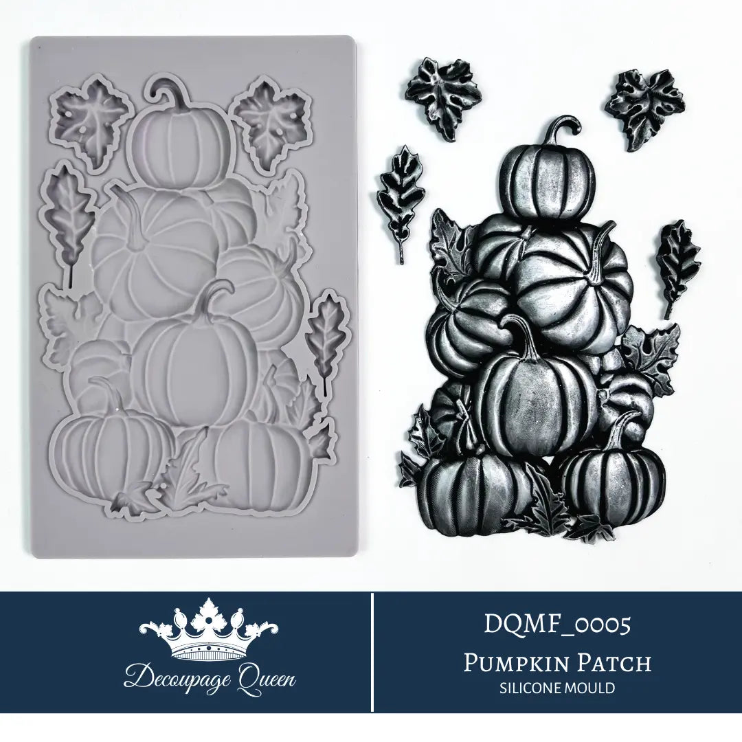 Decoupage Queen, Silicone Mould, Limited Edition, Pumpkin Patch, Halloween, Fall, Pumpkins, Food Safe, Silicone Mold, Fall 2024 Release Decoupage Queen