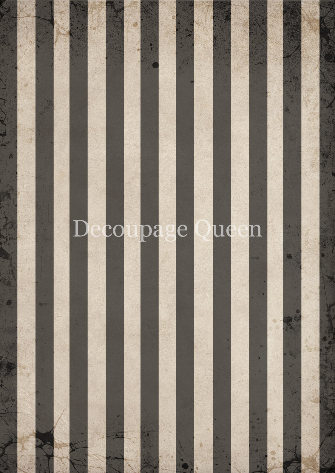 Decoupage Queen, Rice Paper, Black, White, Stripes, Gothic, Background, Wallpaper, 2025 Fall Release, 0828, A4, 8.3" X 11.7"