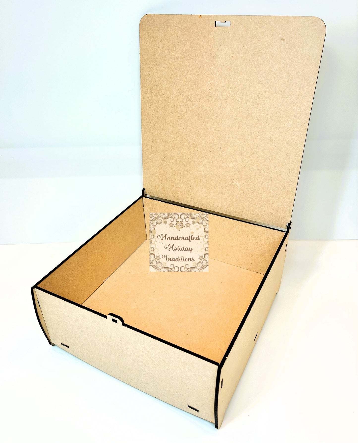 Laser Cut MDF Flip Top Box, Blank Base, Unfinished, Paintable, Decoupage, Mixed Media, Home Decor, Crafts