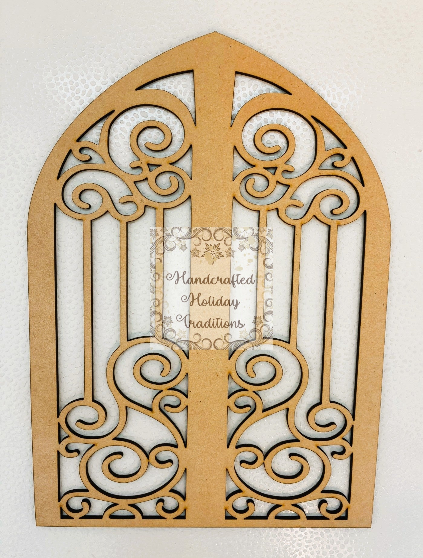 Laser Cut, MDF, Vintage Style, Gate, Base, Blank, Plaque, Panel, Decoupage, Mixed Media, Crafts