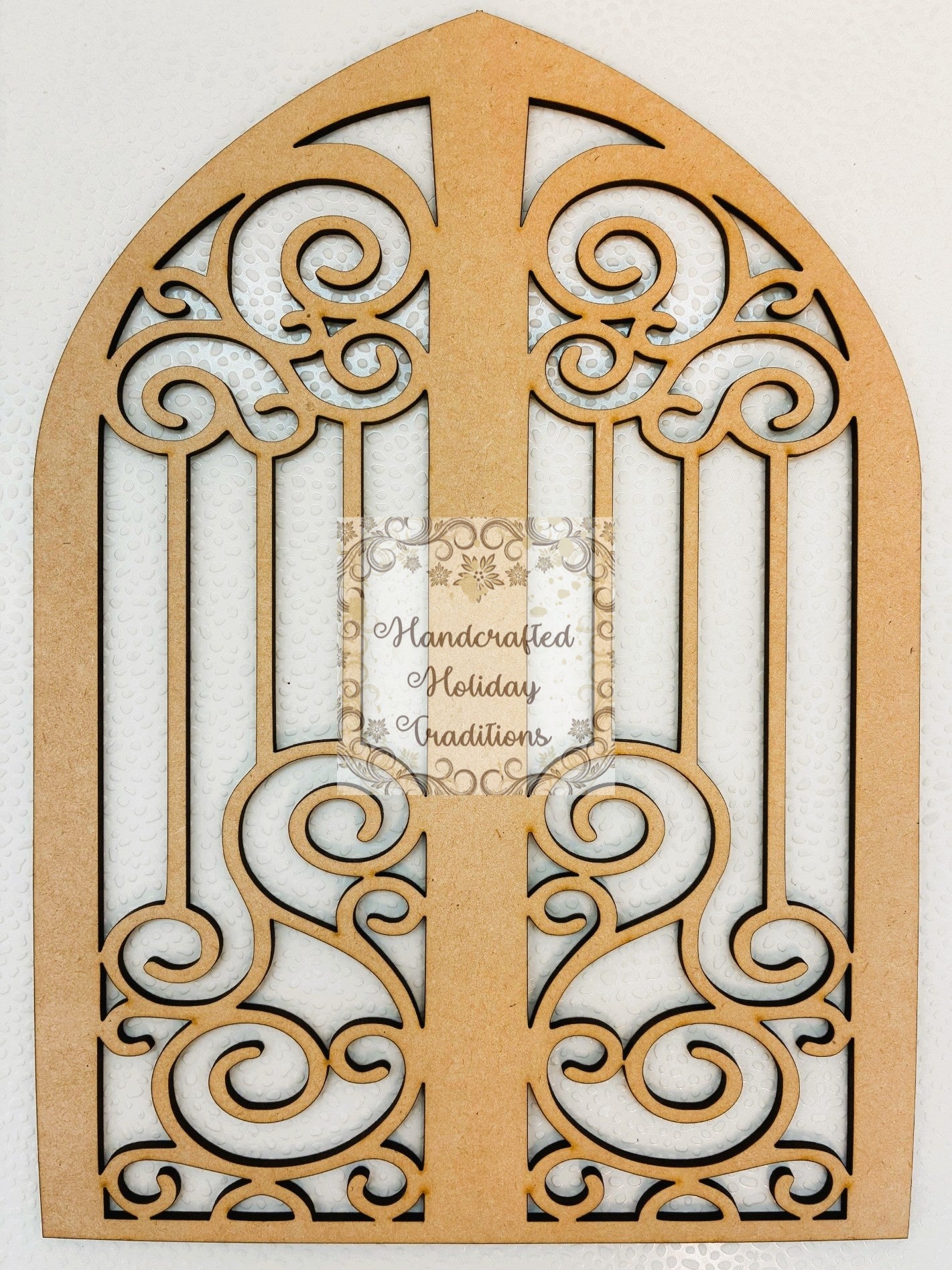Laser Cut, MDF, Vintage Style, Gate, Base, Blank, Plaque, Panel, Decoupage, Mixed Media, Crafts