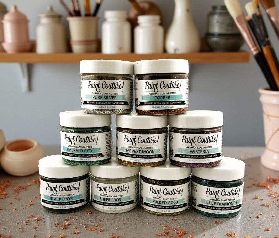 Paint Couture, German Glass Glitter, 2.5 oz, Sparkly, Mixed Media, Crafts