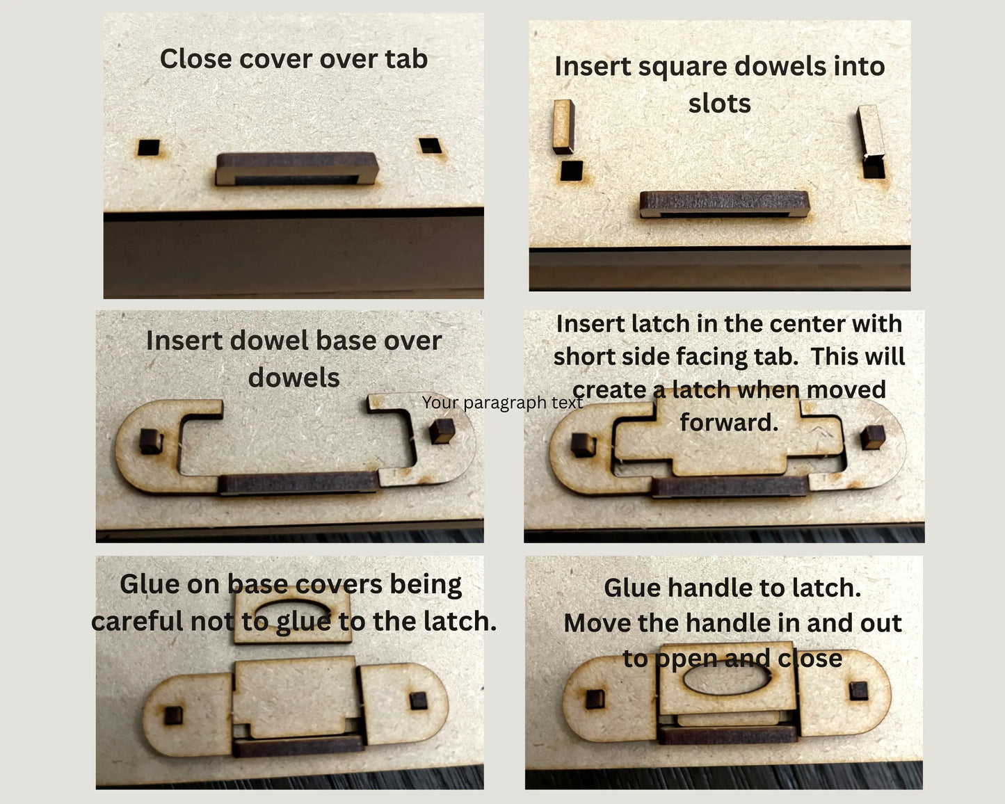 Laser Cut, MDF, Book, Box, Craft, Base, Blank, Canvas, Decoupage, Mixed Media, Paintable, Self-Assembly, Buildable, 7.25" x 8.25" x 2.25" Handcrafted Holiday Traditions