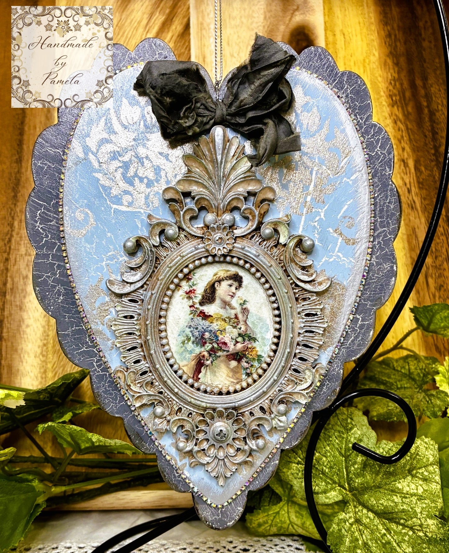 Laser Cut MDF Large Layered Heart Ornament Scalloped Edge, Unfinished Wood Blanks, Decoupage, Mixed Media, DIY Crafts, 6.25" x 8.25"