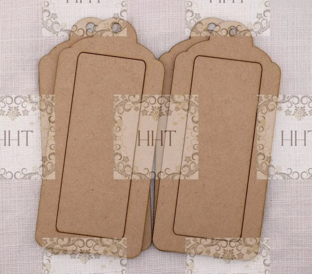 Handcrafted, Shabby, Chic Mixed Media, Set of 4, Easter Gift tags, Laser Cut Framed MDF, Easter Bunnies, Decoupage Handmade by Pamela