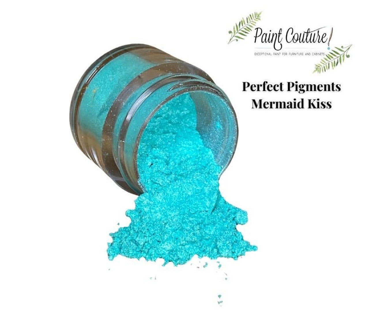 Paint Couture, Perfect Pigments, Fine Mica Powder, Non-toxic, Shimmery, Greens, Blues, Purples, Metallic, 1/4 oz, 7.5 g