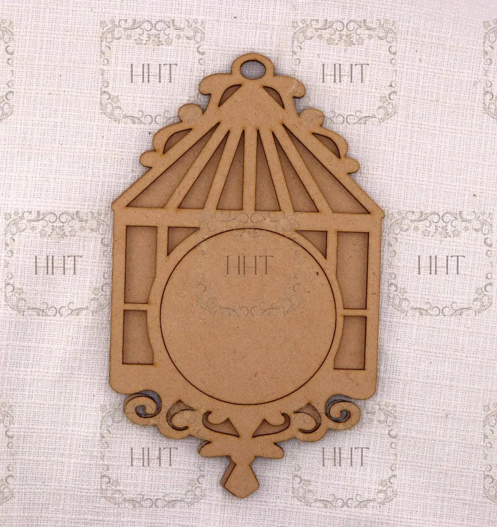 Laser Cut MDF, Christmas, Bird Cage, Ornament, Overlay, 3 piece, Blank, Base, Decoupage, Mixed Media, Crafts, 4.5” x 7.25” Handcrafted Holiday Traditions