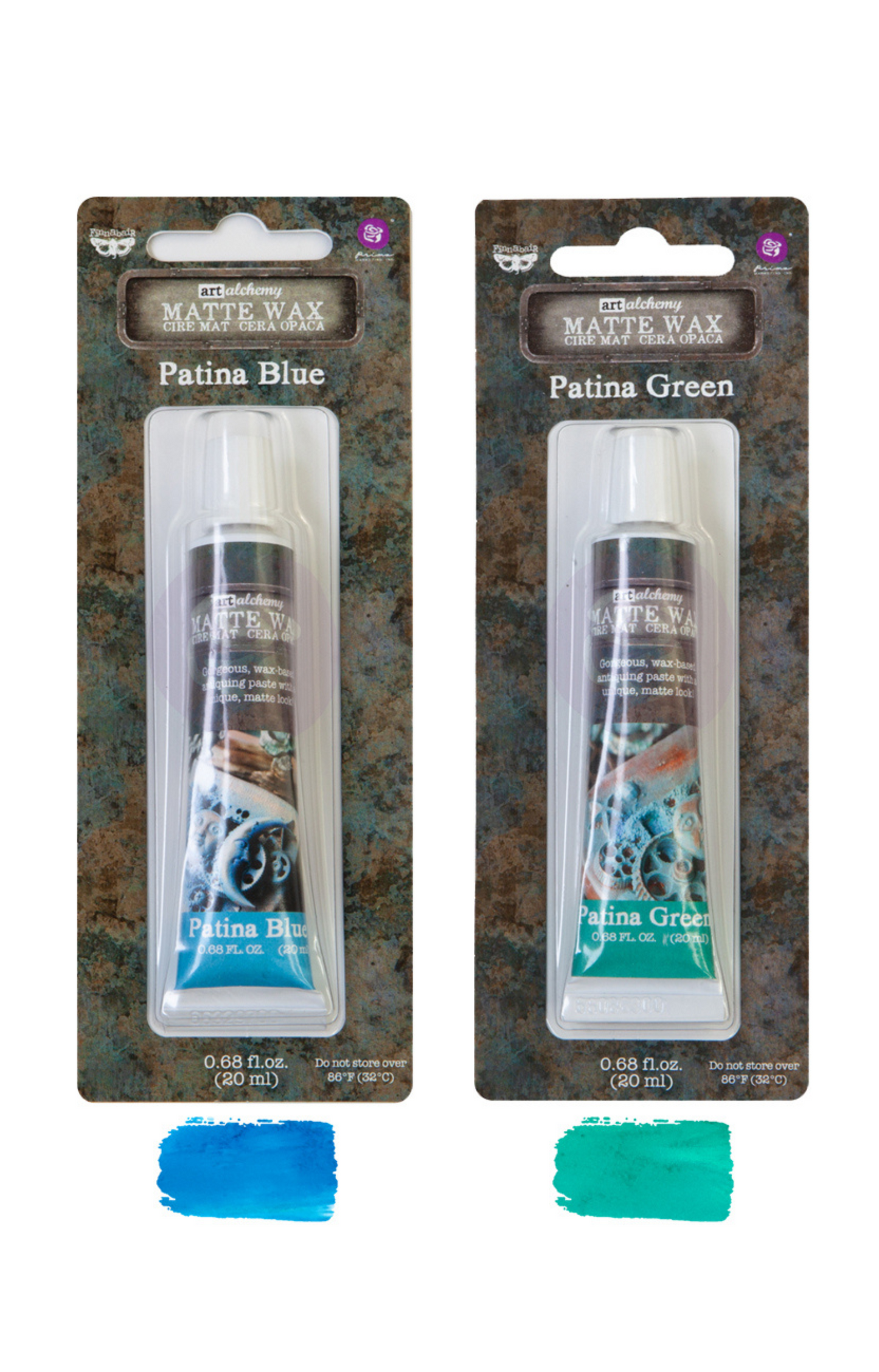 Re-Design with Prima, Finnabair, Wax Paste, Matte, Antiquing Furniture Wax, Patina, Blue, Green, 20 ml tube