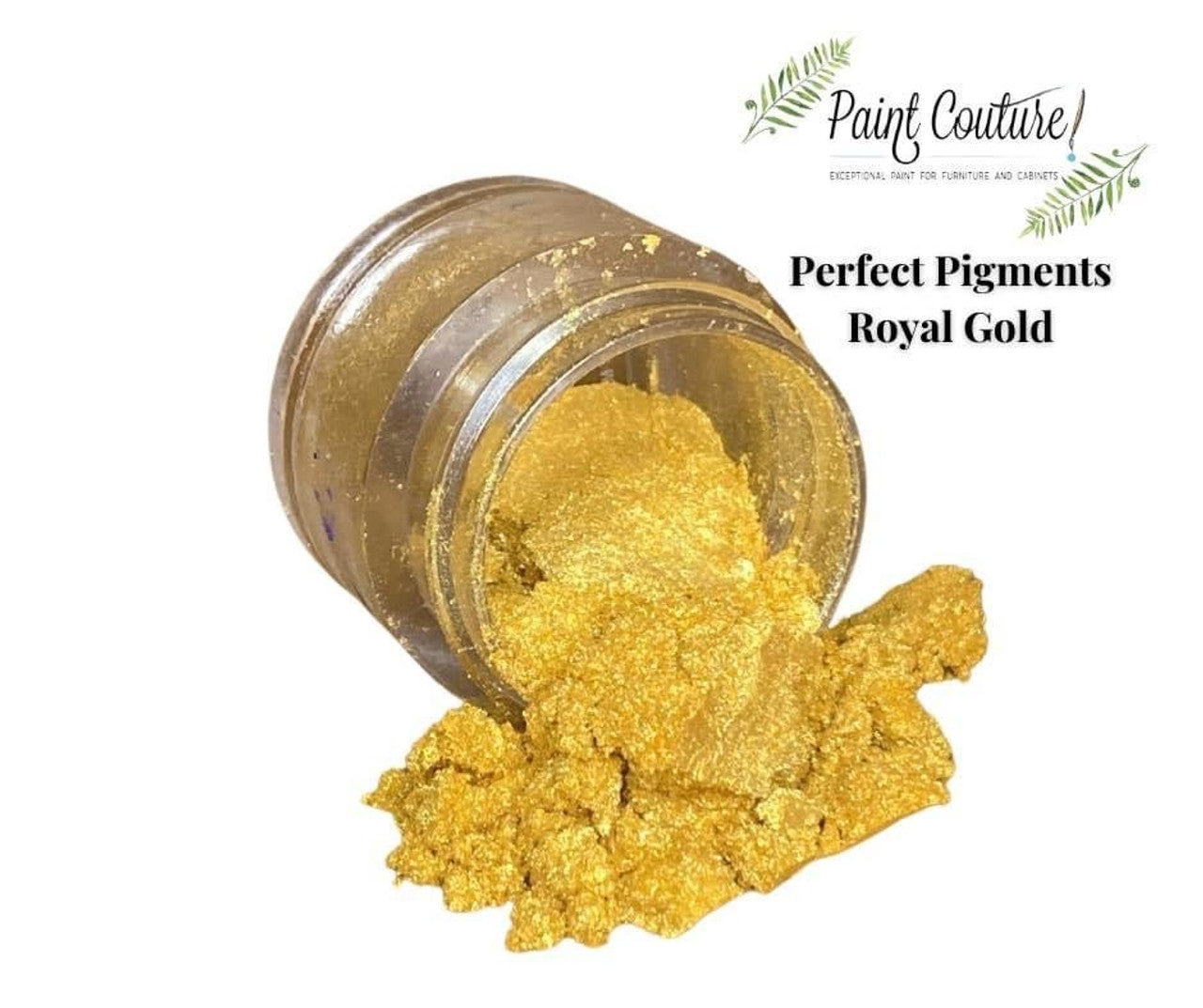 Paint Couture, Perfect Pigments, Fine Mica Powder, Non-toxic, Shimmery, Golds, Pinks, Silver, Red, Metallic, 1/4 oz, 7.5 g
