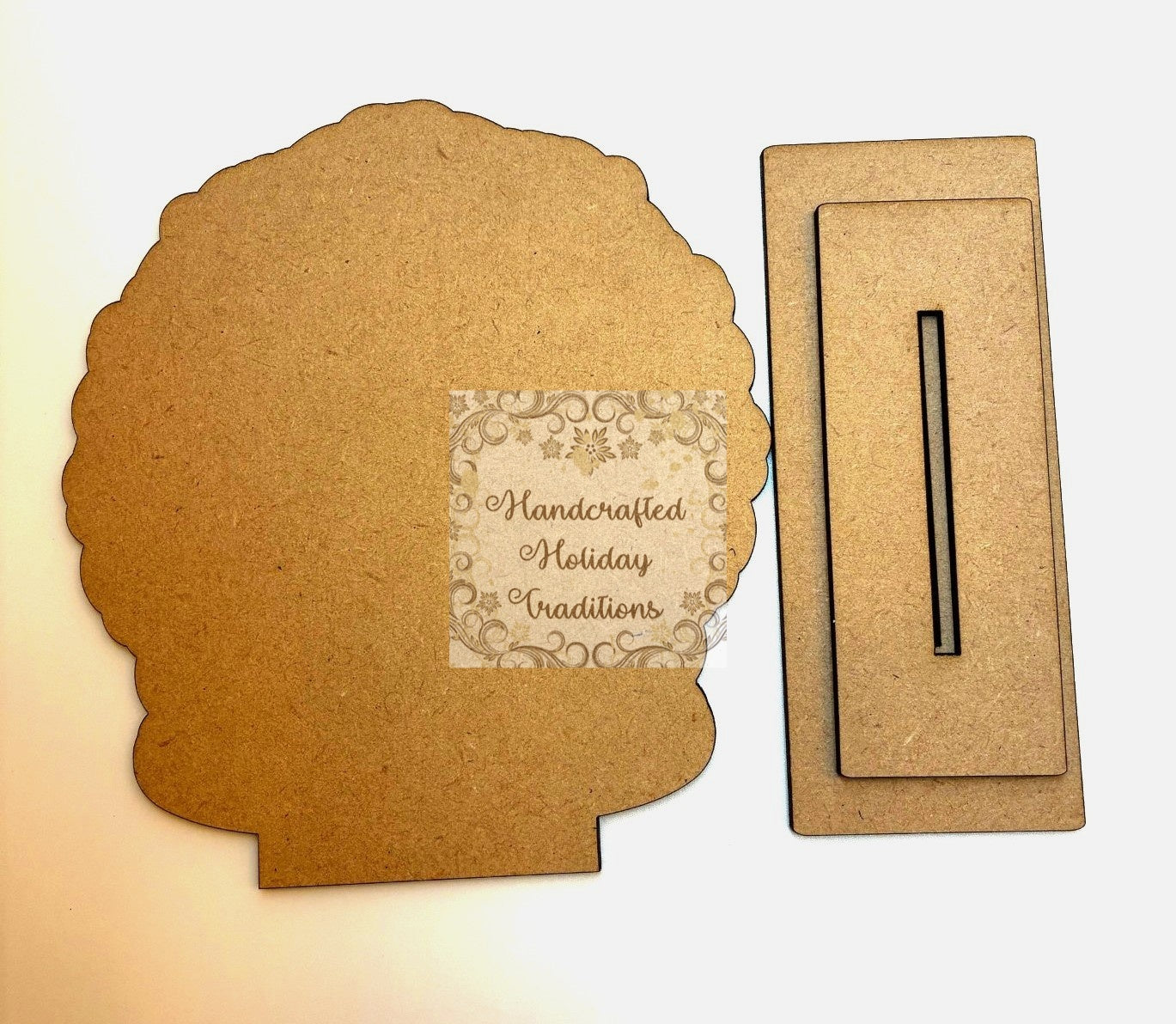 Laser Cut, MDF, Blank, Base, Standing, Snow Globe, IOD Castings, Christmas, Decoupage, Mixed Media, Winter, Holiday, Decorations, Set of 2