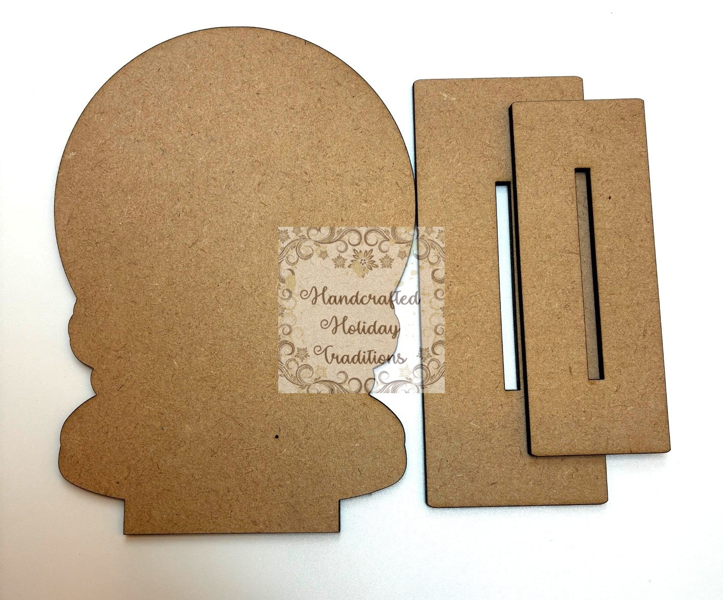 Laser Cut, MDF, Blank, Base, Standing, Snow Globe, IOD Castings, Christmas, Decoupage, Mixed Media, Winter, Holiday, Decorations, Set of 2