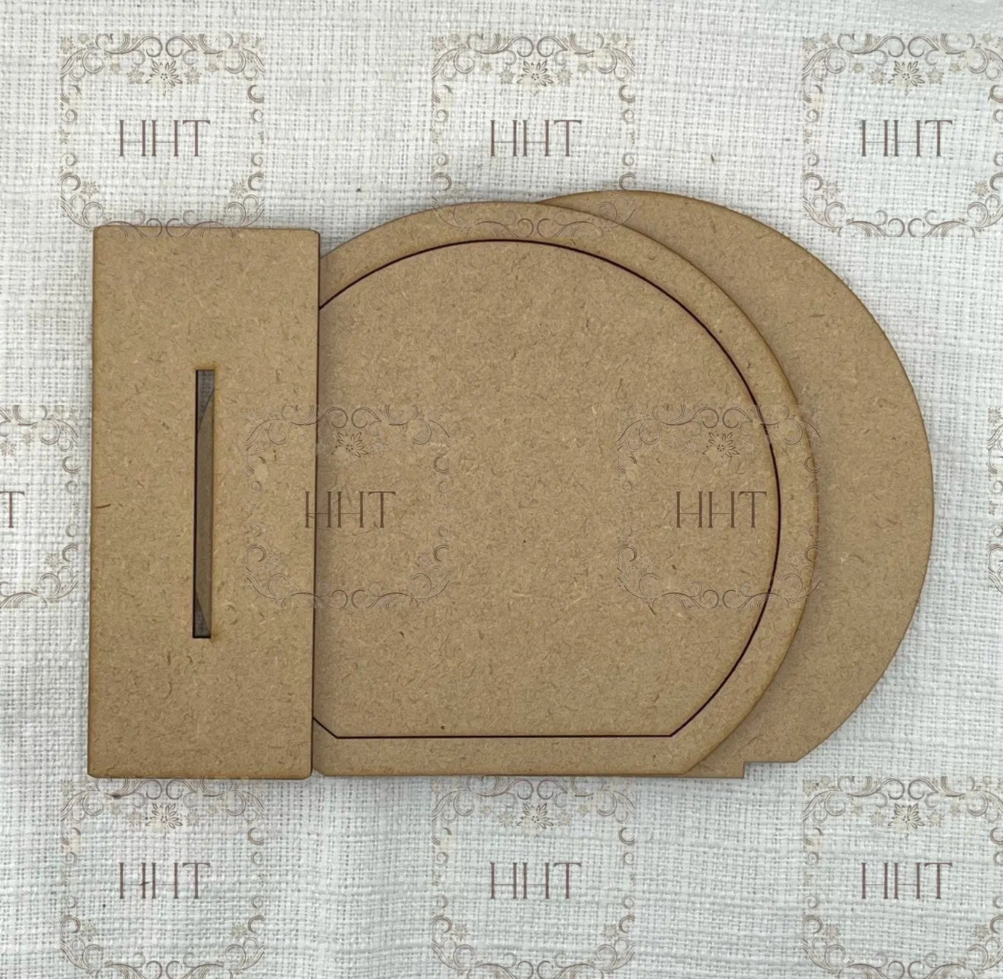 Laser Cut, MDF, Blank, Base, Standing, Snowball, Christmas, Decoupage, Mixed Media, Winter, Holiday, Decorations, 5" x 4.5" Handcrafted Holiday Traditions