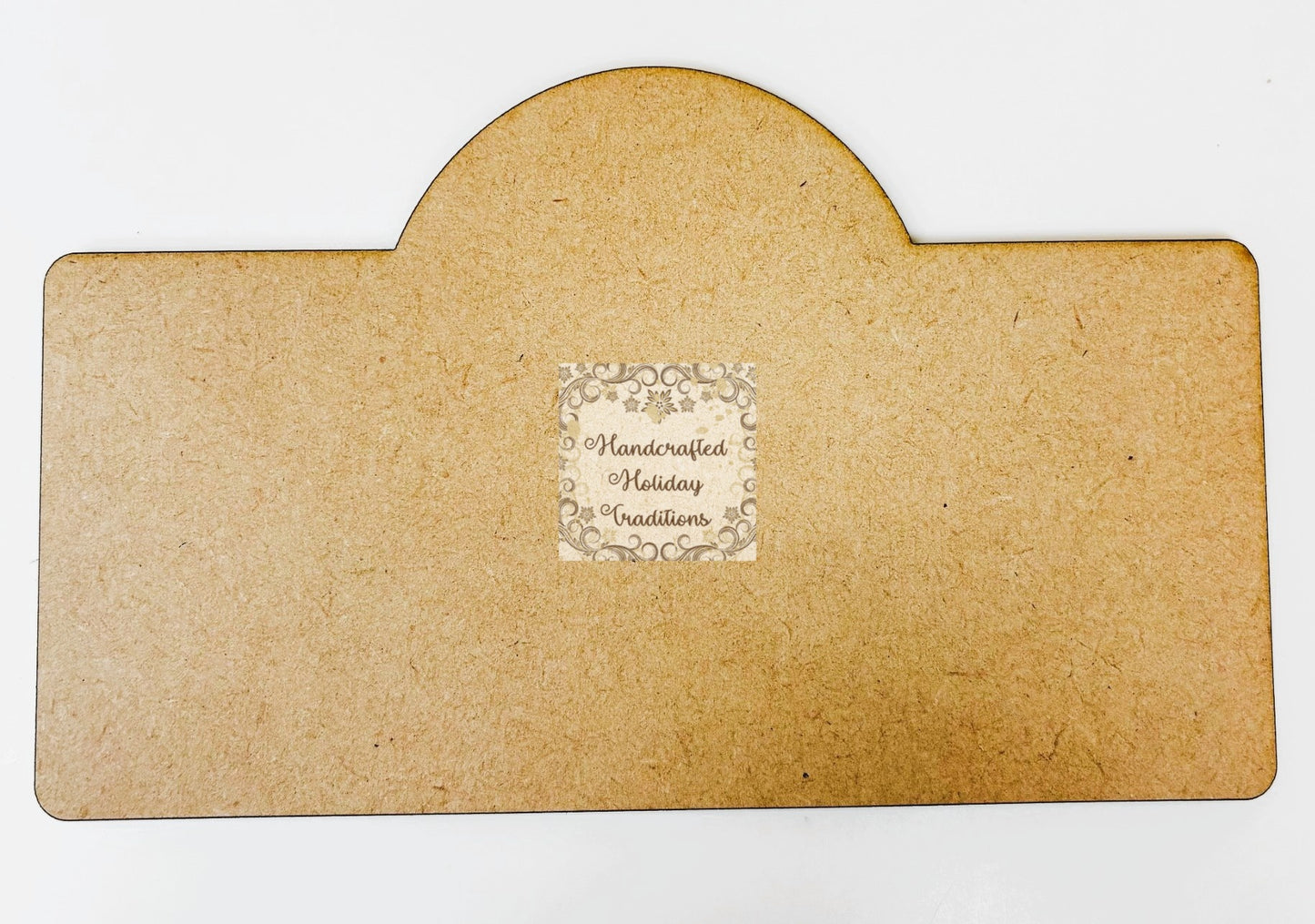 Laser Cut MDF Unfinished Standing Table Sign Kit for Decoupage, Mixed Media, Crafts, 6 1\8"w x 6 3\4"h Ready to Paint