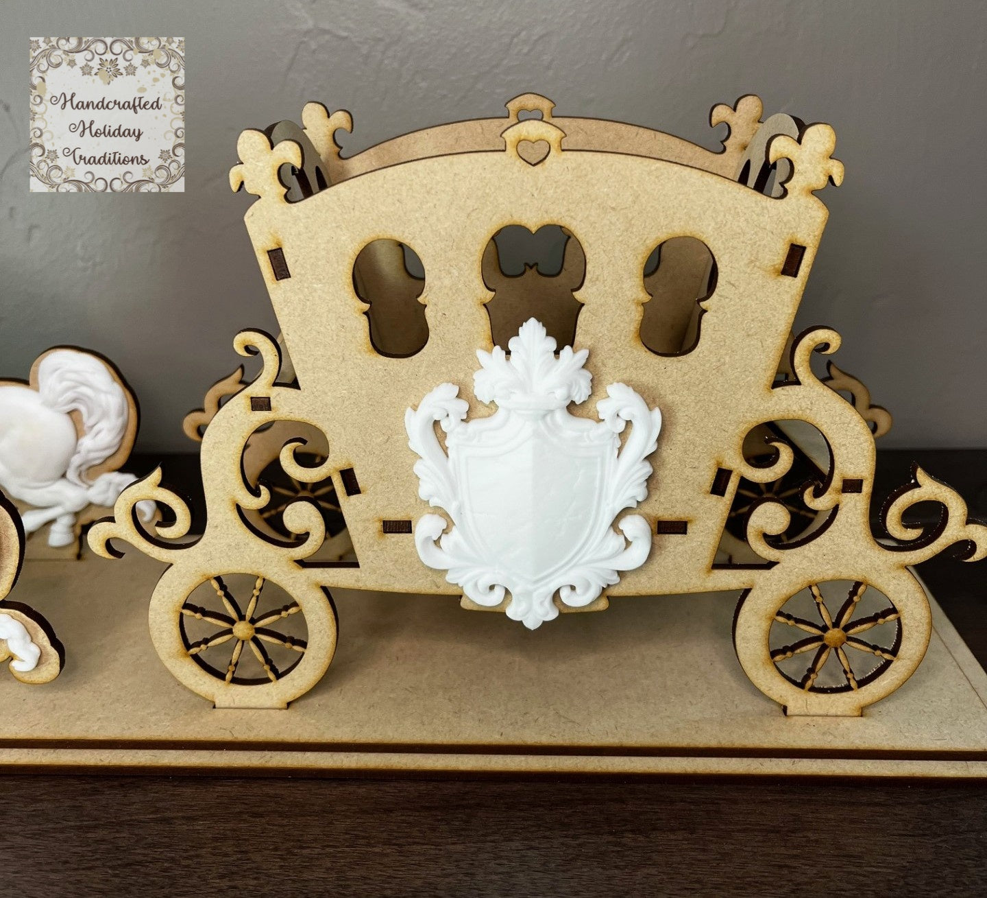 Laser Cut, MDF, Buildable, Chariot, Carriage, Unicorn, Kit, IOD Mould, Blank, Base, Decoupage, Mixed Media, Crafts, Small, Large Variants