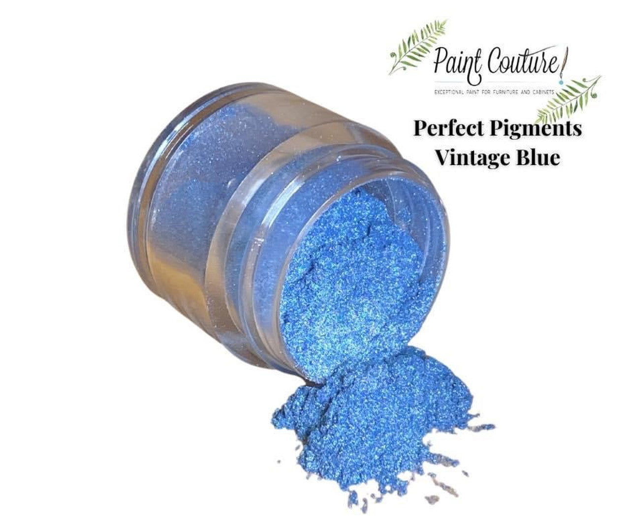 Paint Couture, Perfect Pigments, Fine Mica Powder, Non-toxic, Shimmery, Greens, Blues, Purples, Metallic, 1/4 oz, 7.5 g