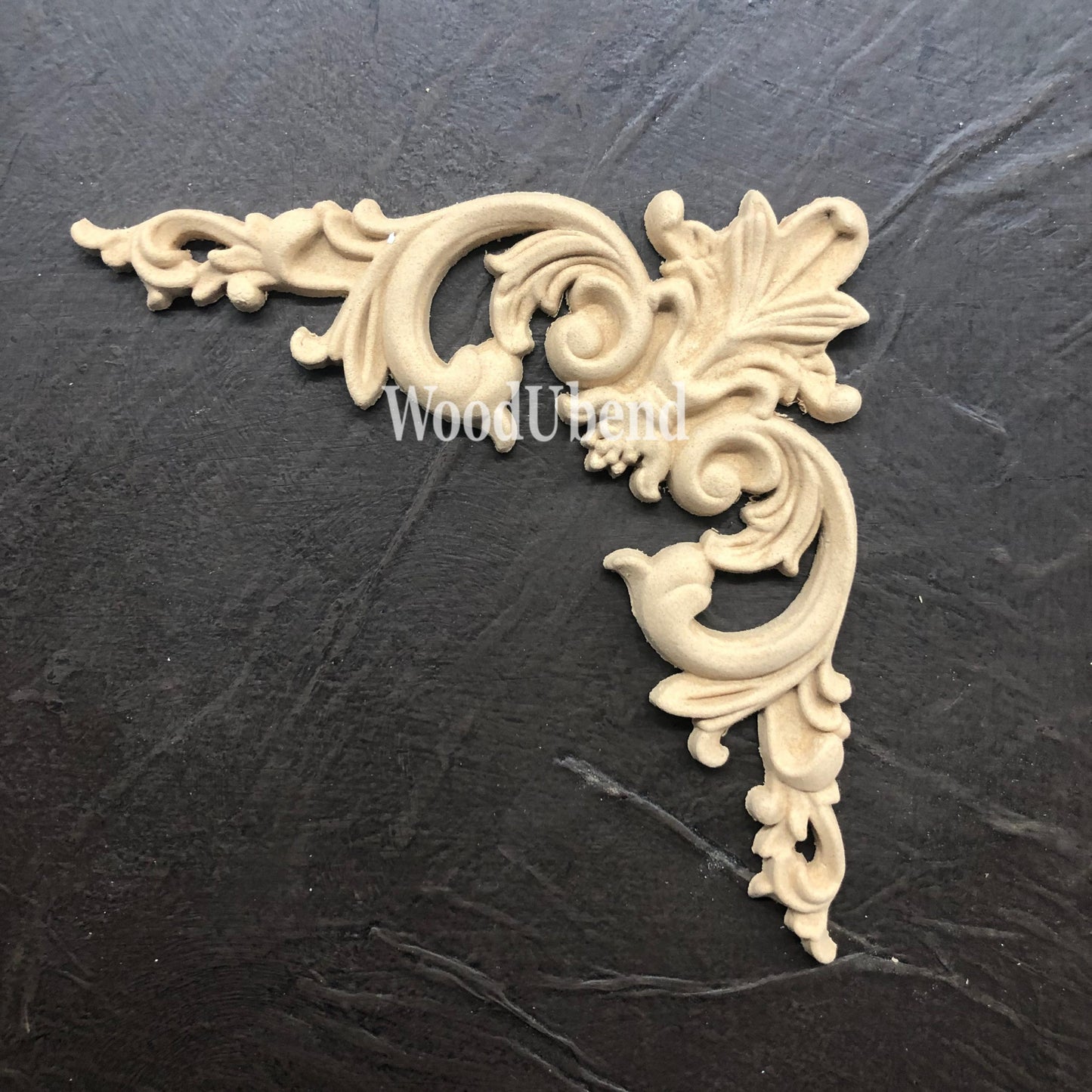 WoodUbend, Pack Of Two, Pediments, Vintage Style, Scrolls, Toppers, WUB2094