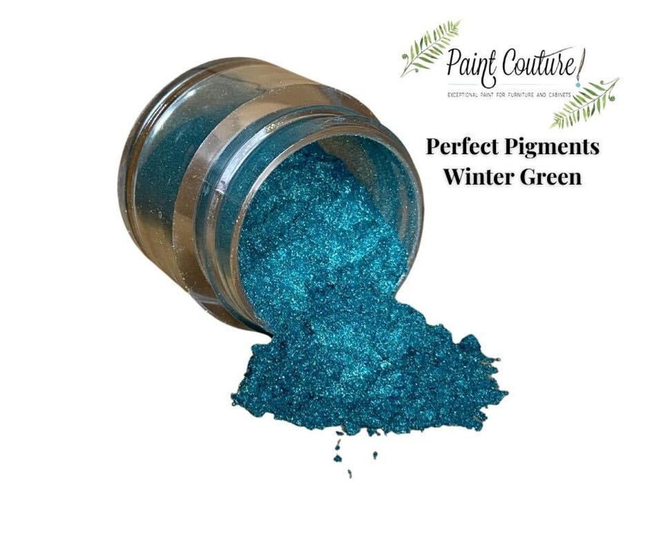 Paint Couture, Perfect Pigments, Fine Mica Powder, Non-toxic, Shimmery, Greens, Blues, Purples, Metallic, 1/4 oz, 7.5 g